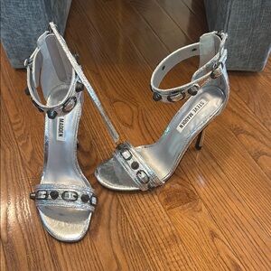 Steve Madden Silver Stiletto Heels
